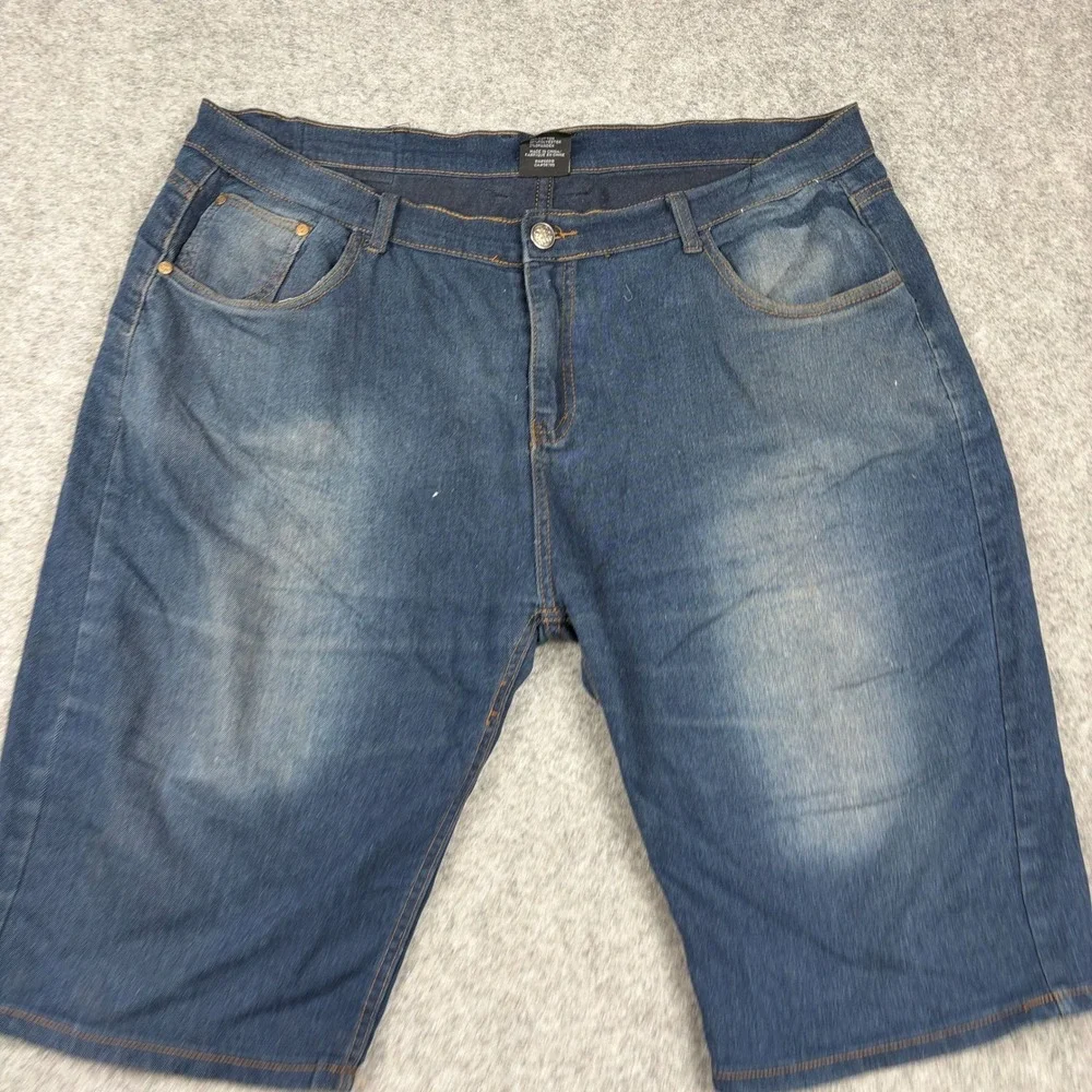 Y2K One Point One Denim Shorts‎ Mens 38 Blue Jean Jorts Streetwear Skater Casual